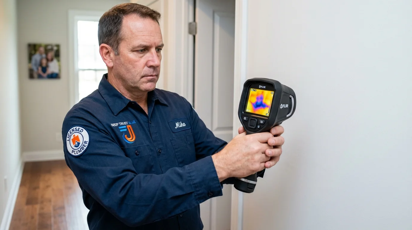 Thermal imaging leak detection by Johns Plumbing LLC in Cassville